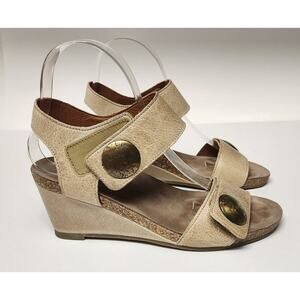 Täōs Footwear Carousel 2 Tan Leather Wedge Sandals Eu 37/US 6-6.5